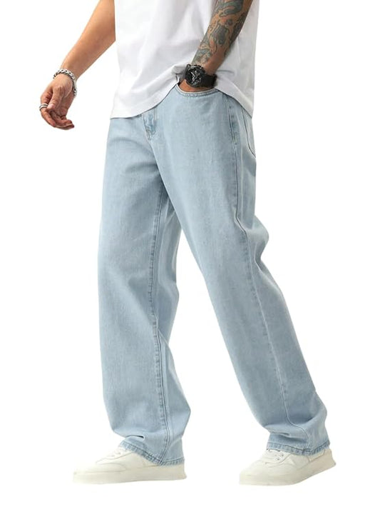FT Torpedo Men Baggy Denim Jeans in Pure 100% Cotton Denim IMPORTED