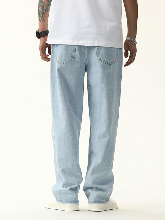 FT Torpedo Men Baggy Denim Jeans in Pure 100% Cotton Denim IMPORTED