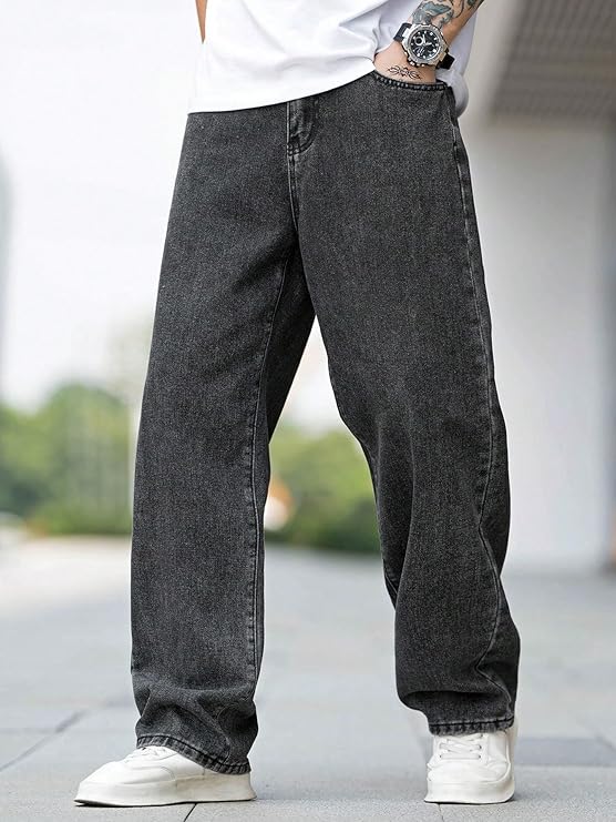 FT Torpedo Men Baggy Denim Jeans in Pure 100% Cotton Denim IMPORTED