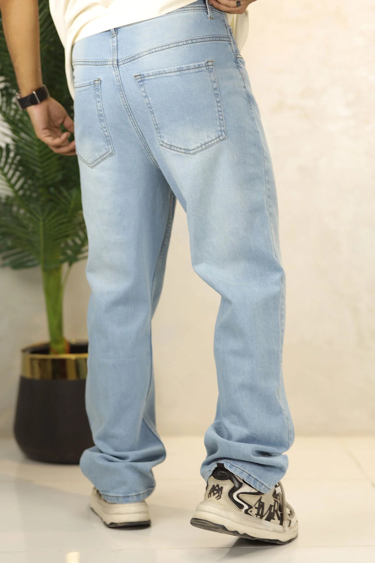 Relaxed Drift Turbo Loose Fit Jeans In Ice Blue