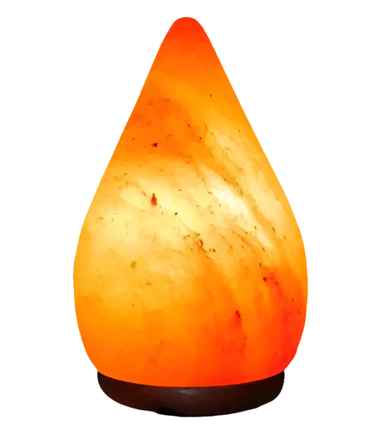 Hand Carved Raindrop Shape Himalayan Crystal Salt Lamp