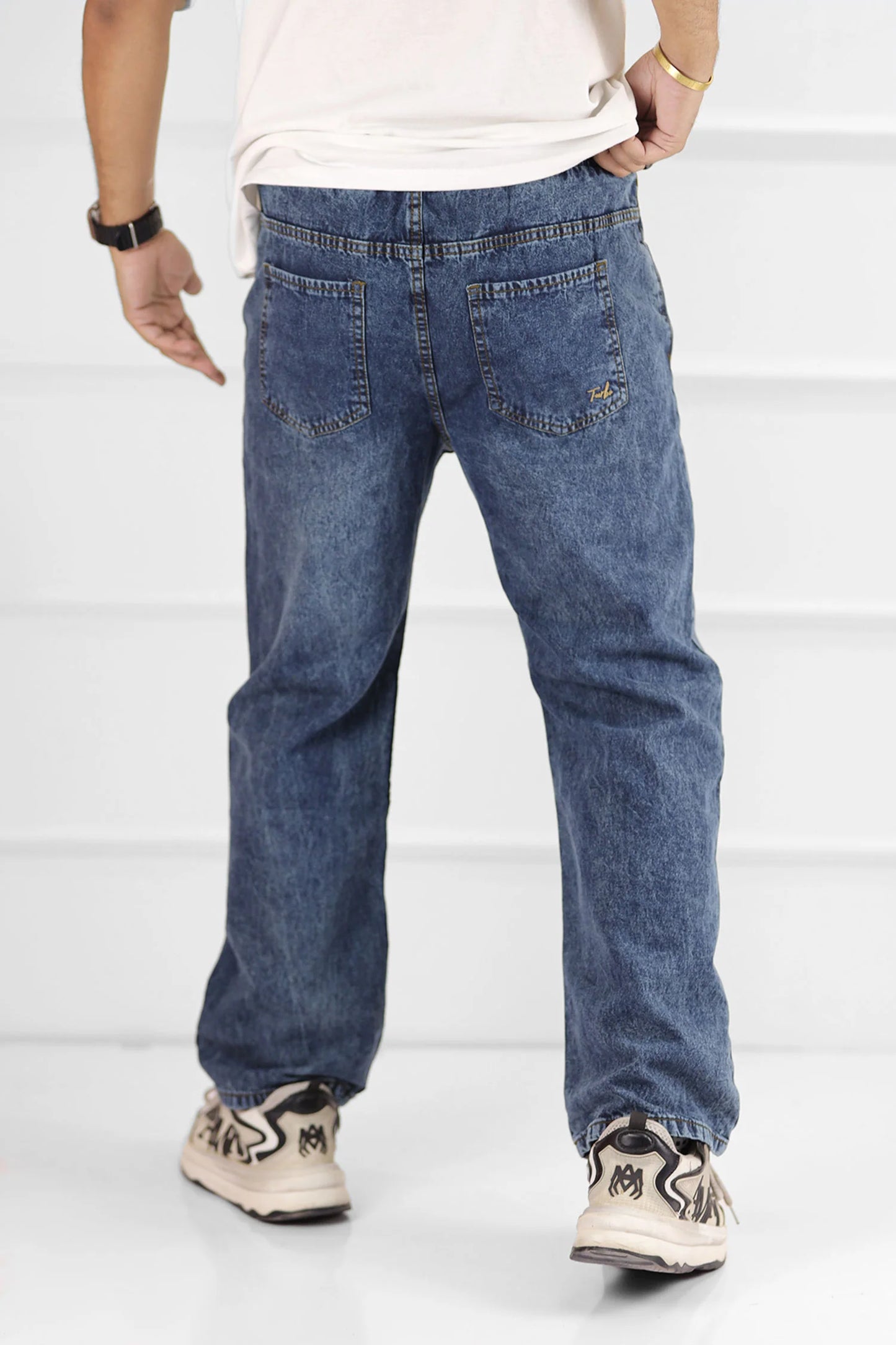 Relaxed Drift Turbo Loose Fit Jeans In Blue