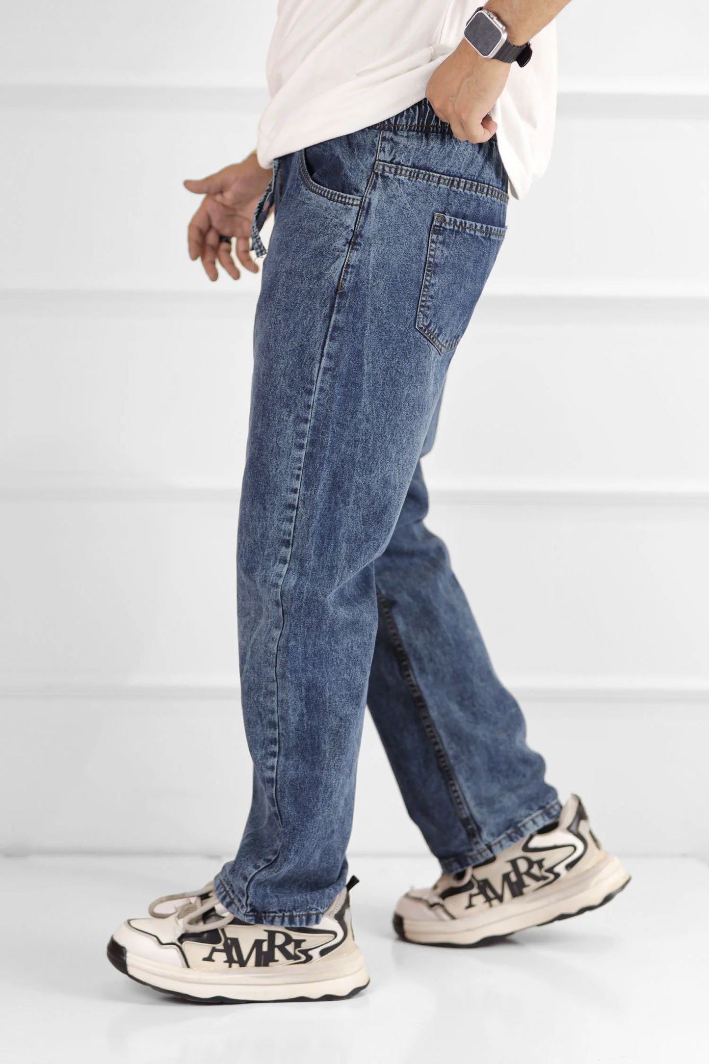 Relaxed Drift Turbo Loose Fit Jeans In Blue