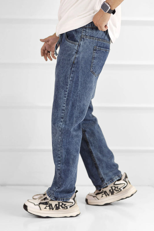 Relaxed Drift Turbo Loose Fit Jeans In Blue